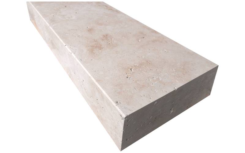 Travertin Blockstufen beige 100x35x15