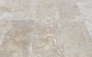 Travertin Fliesen beige geb�rstet 40 x 60 cm