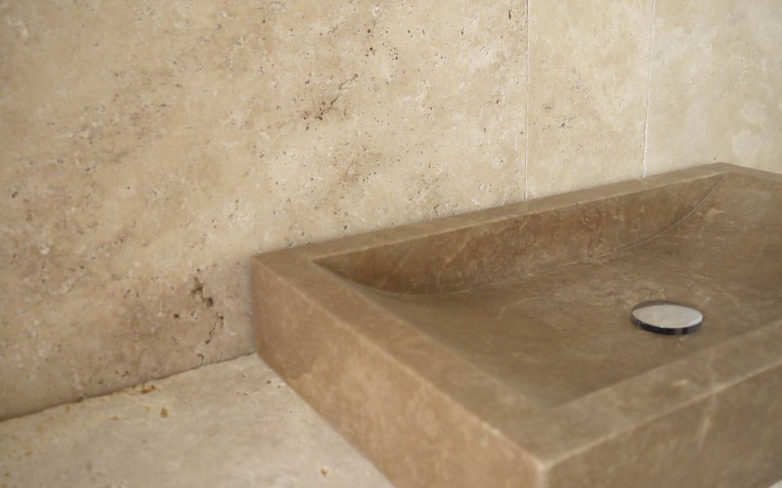 Naturstein Waschbecken Gro