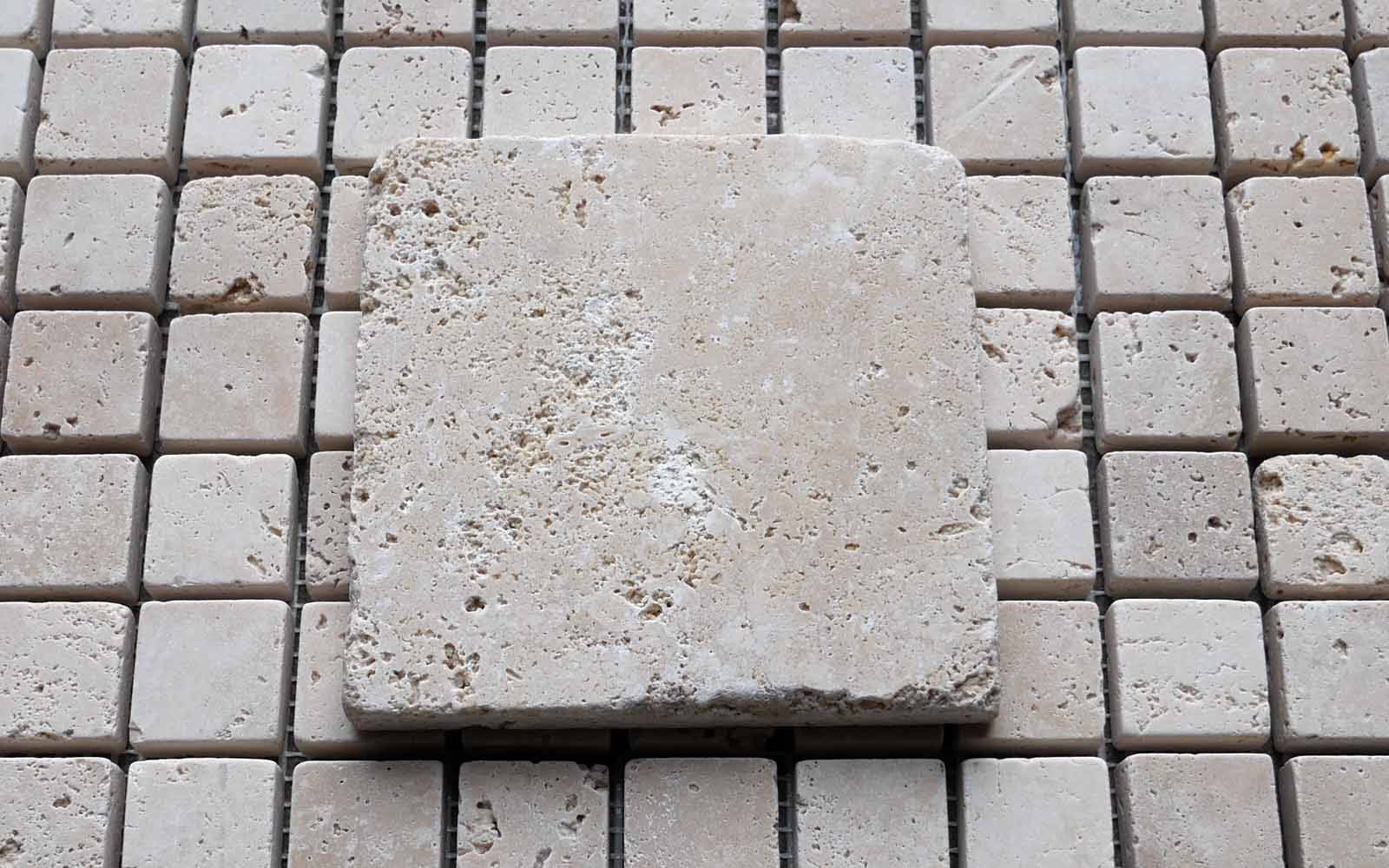 Travertin Antik Fliesen 10 x 10 cm