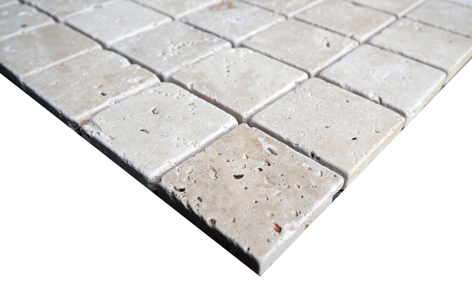 Travertin Mosaik Fliesen 5x5 cm