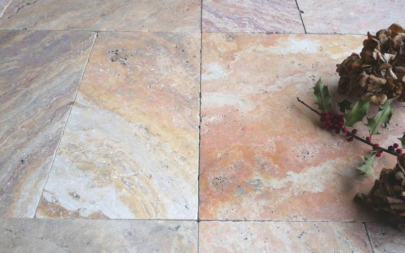 Extravagante Travertin Scabas Terrassenplatten 