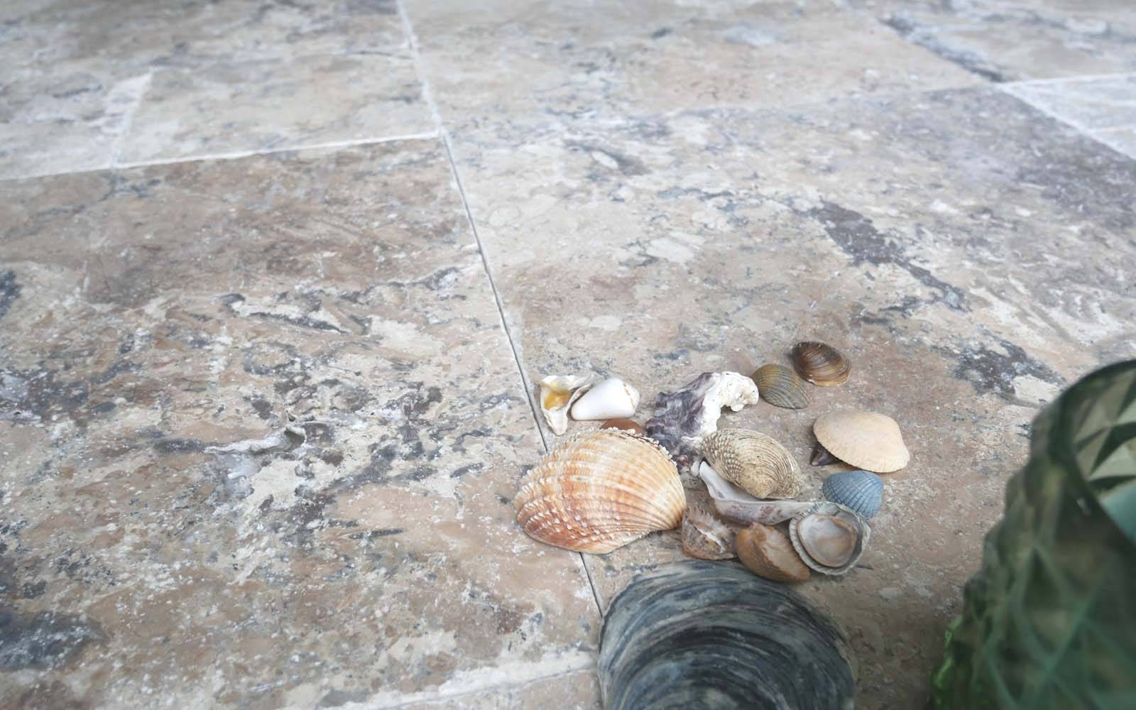 Travertin Silver Terrassenplatten r�mischer Verband